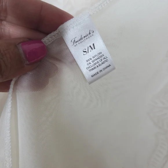 Fredericks of Hollywood Set of 2 Open Front Robe Lingerie Sheer Lace Coverup S/M - Picture 12 of 15